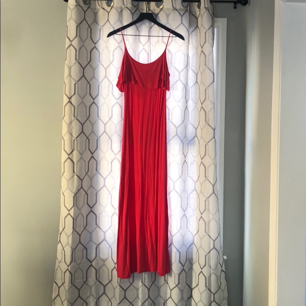 Coral Maxi Dress